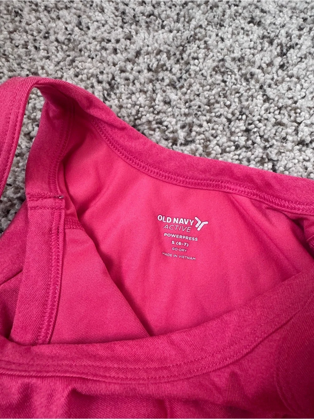 Old Navy pair Lavender and Hot Pink active Tank Dresses with shorts under- Girl
